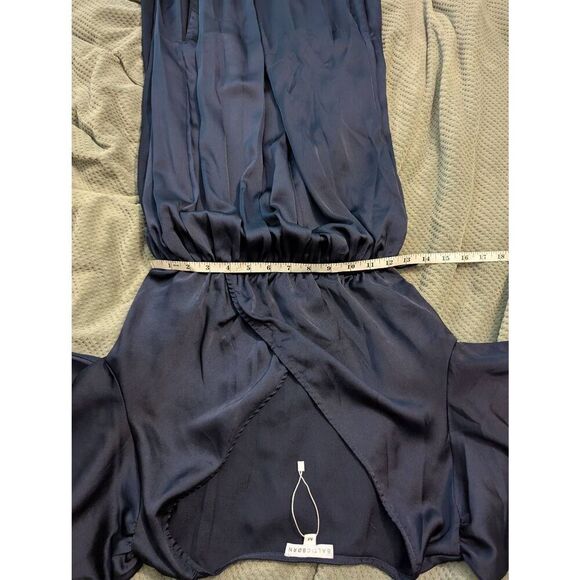 NWOT Baltic Born Women's Medium Black Belted Slip Dress Nightgown Robe - Picture 5 of 5